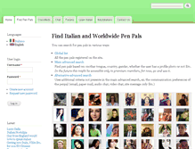 Tablet Screenshot of italianpenpals.org